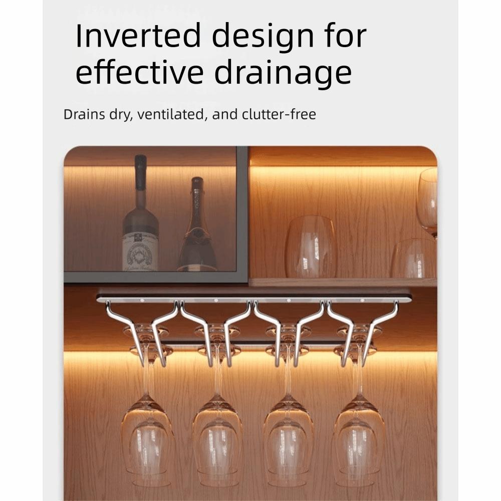 Premium Wine Glass Rack Inverted Hanging Wine Glass Hanging Shelf  Household Storage