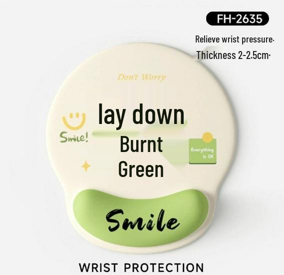 Creative Non-Slip Wrist Rest Mouse Pad for Women - Smooth Office Desktop Wrist Support