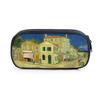 Famous Oil Painting Sunflower Skeleton Cosmetic Case Pencil Bag Van Gogh Stationary Bag Boys Girls Pencil Box School Supplies