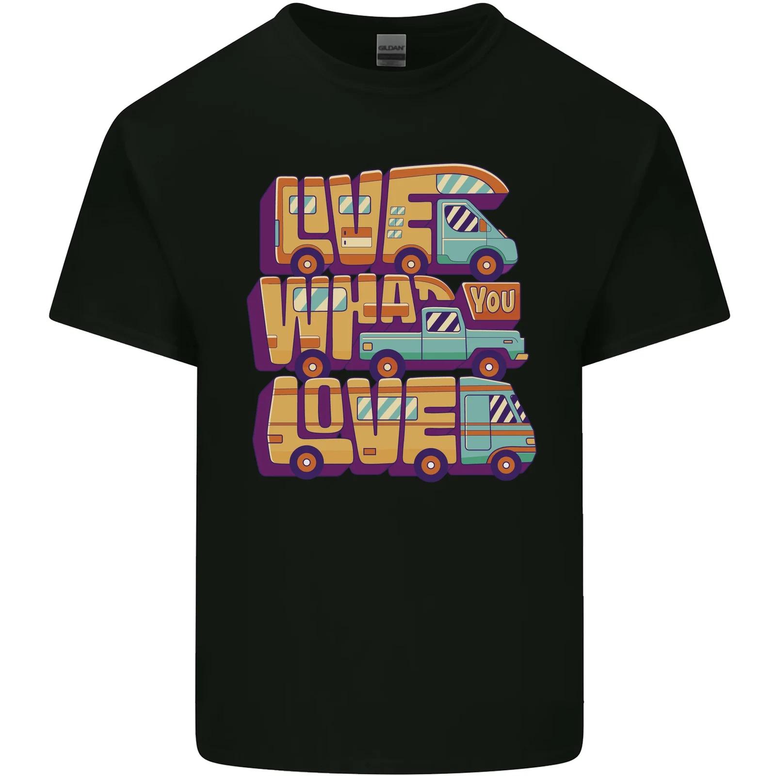 

Motorhome Live What You Love RV Caravan Kids T-Shirt Childrens S