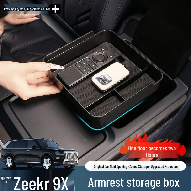 

Zeekr 9X Console Armrest Box Pad Storage Organizer Interior Upgrade Accessories