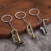 Musician Keychain Pendant Decorative 3D Design Bag Hanging Pendant Miniature Instrument Shape Key Holder Bag Charm