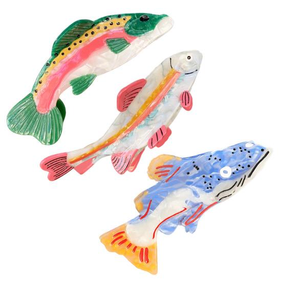Shark Shape Hair Claw Women Thick Hair Back Head Shower Hair Clip Non-Slip Hair Accessories Hair Styling Tools