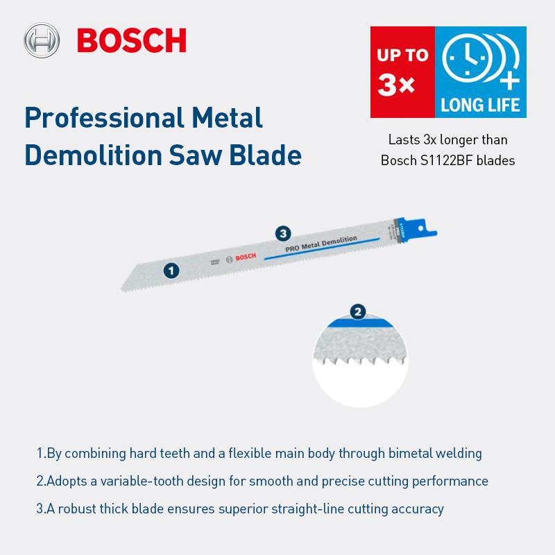 Bosch Saw Blades Pro Metal Demolition Reciprocating Saw Blades