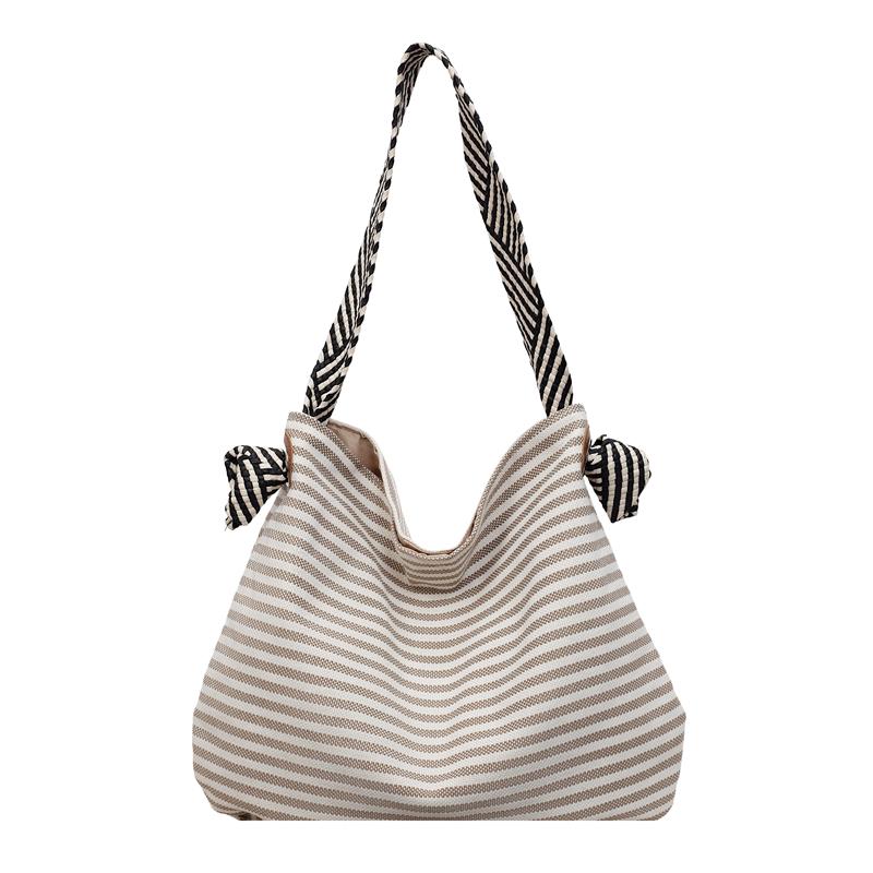 Sac Tote rayé grande capacité Sac à bandoulière pour femme Sac sous le bras