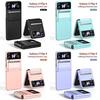 Stylish And Trendy Pc Hard Shell Case For Samsung Z Flip4/3 Fashionable And Creative Flip Screen Protection