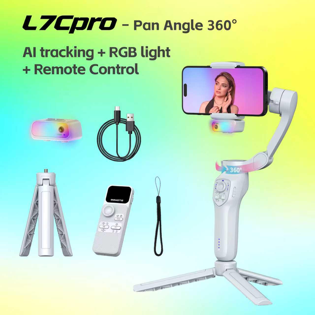 

Three-Axis Mobile Gimbal for Video Recording & Live Streaming