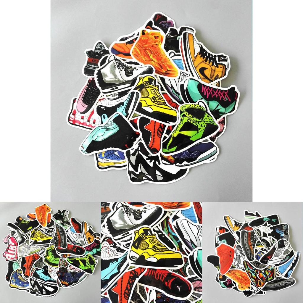 Premium Basketball Superstar Sneakers Stickers Vinyl Graffiti Creation Decals Decor