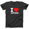 I Love Anime Shirt _ I Heart Anime T-Shirt Sweatshirt Hoodie for Men Women Kids Made In Canada Black
