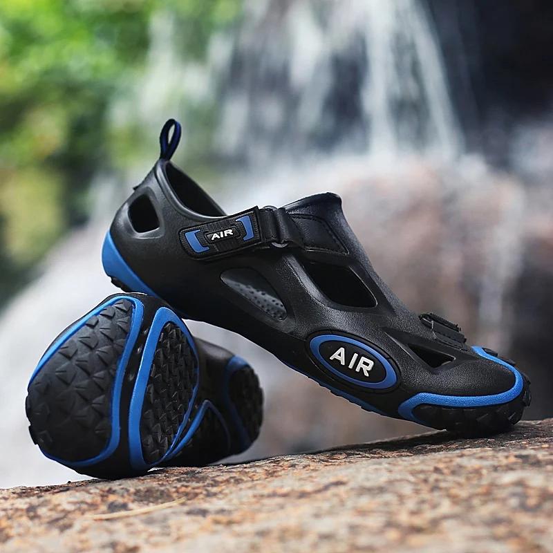 

Мужские аквашузы, обувь для босиком, модная пляжная обувь для воды, мальчиковые быстросохнущие дышащие спортивные кроссовки, обувь для плавания, пеших прогулок, спортзала 45