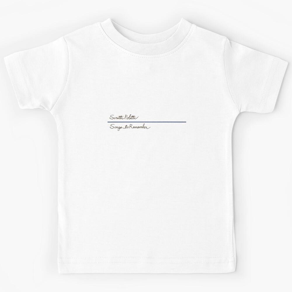 Scritti Politti - Songs to Remember Kids T-Shirt 160