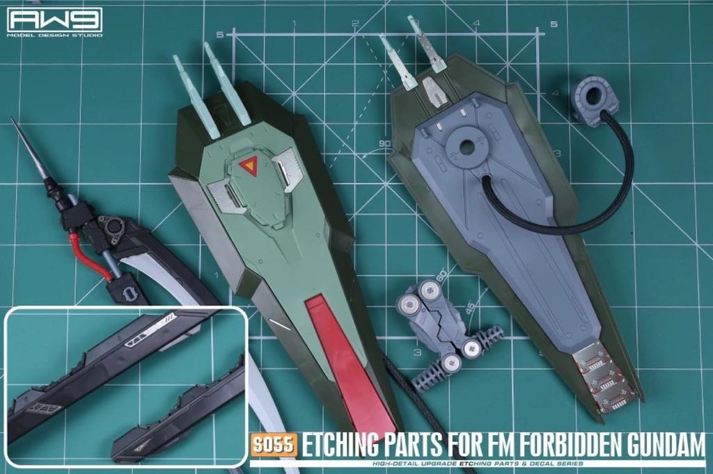 FULL MECHANICS Forbidden Gundam Metal Parts with Decals 1/100 Detail-Up High-Quality Water-Transfer [Used]