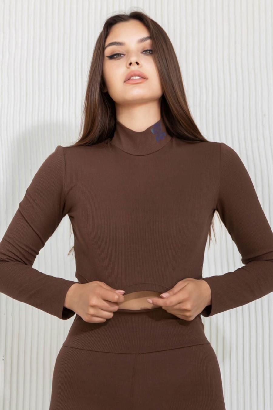 

Кроп-топ для спорту Totalfit (89528) 40(XS) brown-nose кольору