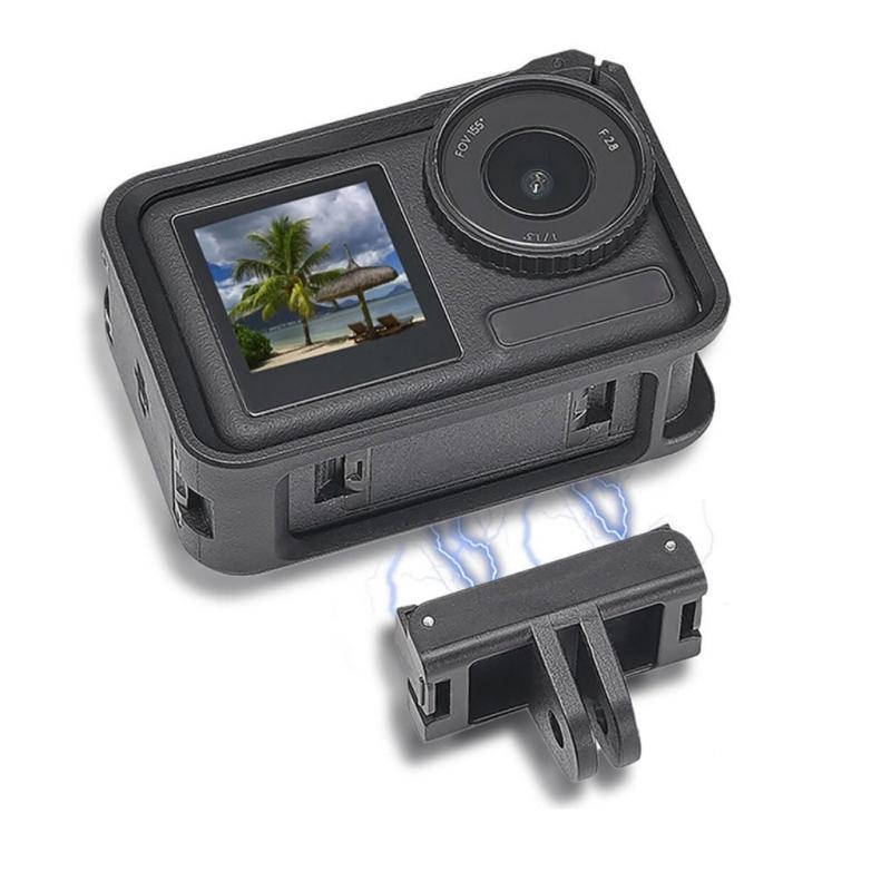 Compact Quick Detach Adapter Quick Release Suitable For Sports Cameras Anti Slip Silicone Base Stable Magnetic Locking