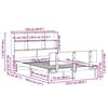 VidaXL Lit bibliothèque sans matelas 120x190 cm bois de pin massif 3322654