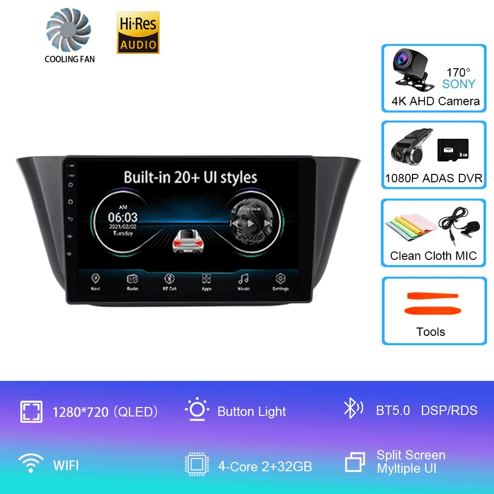 Android14 Für Iveco Daily 2014 2015 2016 2017 + Autoradio Player Stereo Multimedia WIFI BT GPS Navigation Player QLED Bildschirm