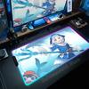 Hololive Gawr Gura RGB Mouse Pad Glowing Large Computer Mouse Pad Accessories XXL Pc Gamer HD Non-slip Deskmat Mousepad Keyboard