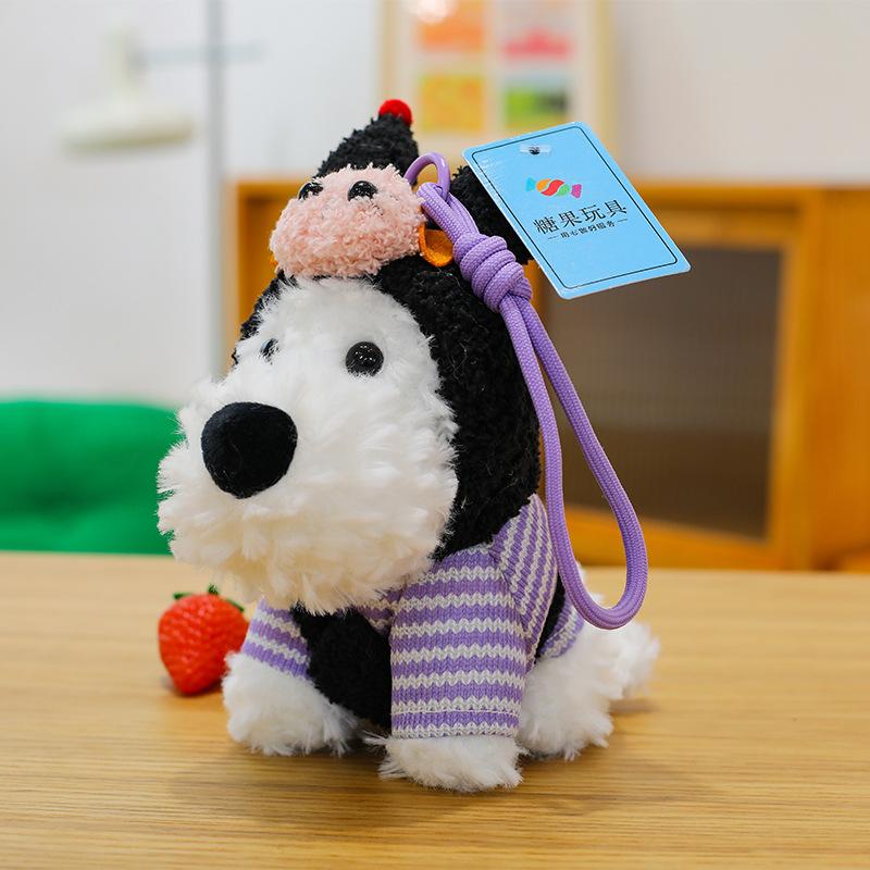 Variety West Highland Dog Plush Toy Cute Clothing Puppy Pendant Doll Bag Accessories Keychain
