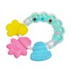 Baby Rattle Teether Toys BPA-Free Silicone Chewable Teething Toys for Infants, Soothing Relief for Sore Gums with Gentle Rattle Sound
