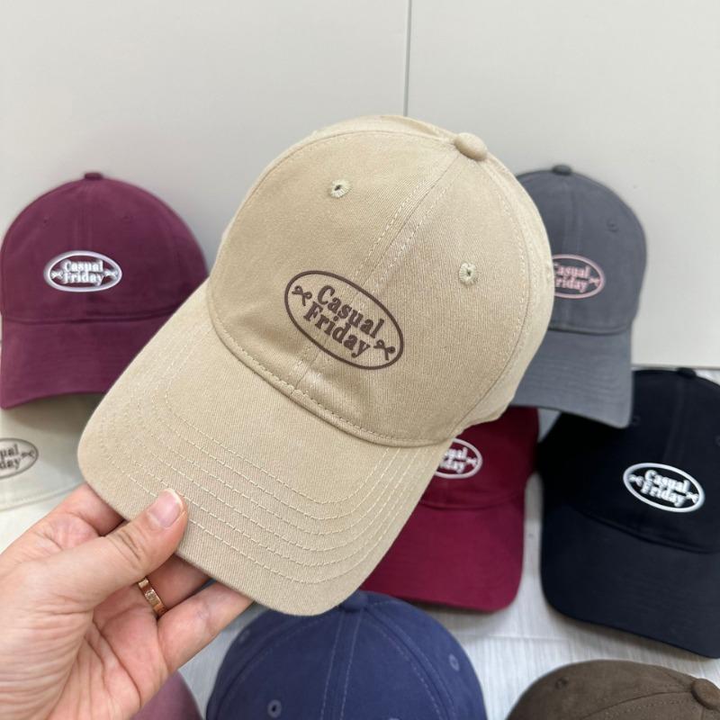 Letter hat women's new high-quality wide-brimmed baseball cap trendy brand polished street cap couple