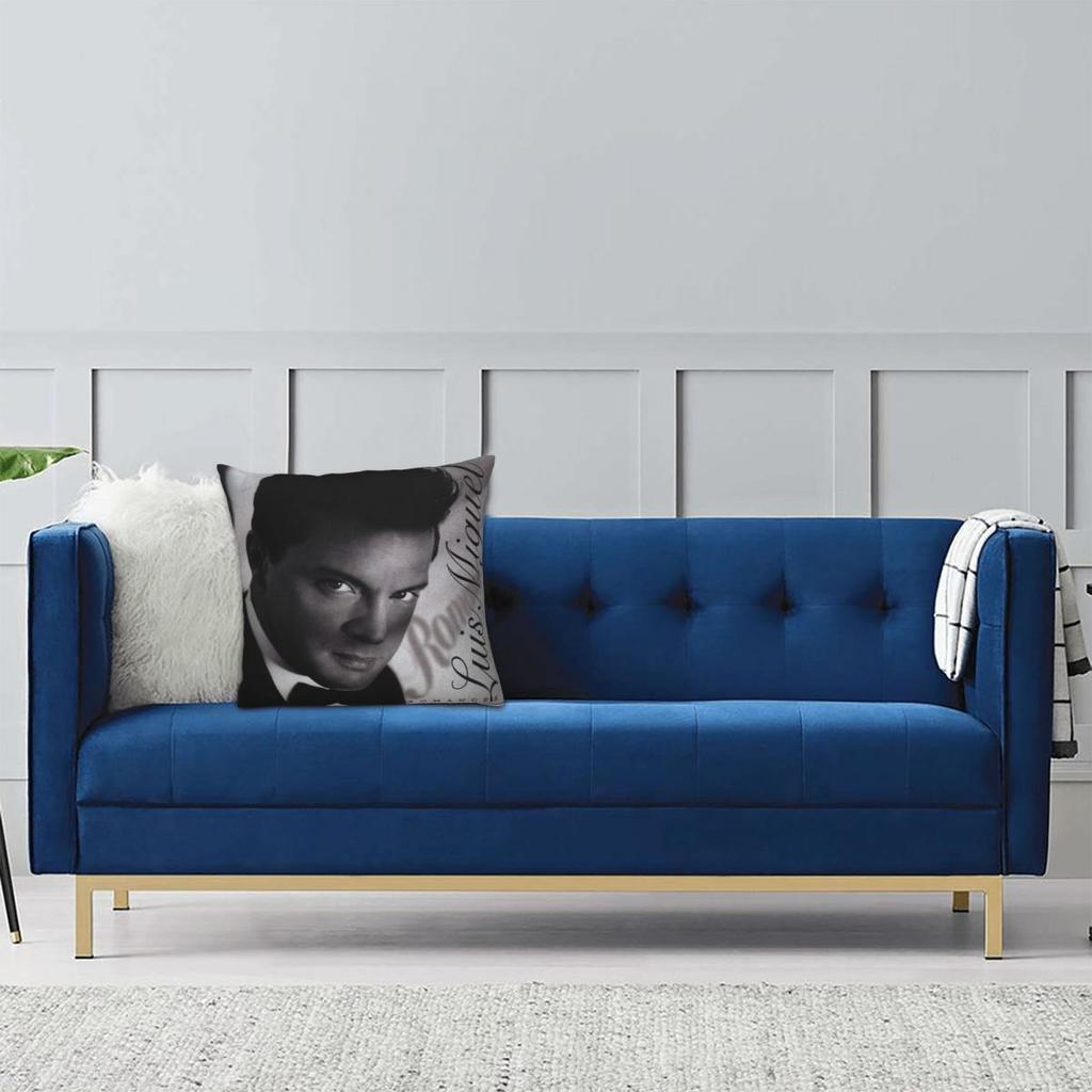 Luis Miguel Album Romance Tanktop Kissenbezug Weiche Polyester Kissenhülle Geschenk Kissenhülle Schlafzimmer Quadratisch 45*45cm