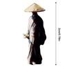 Figures Bonsai Sculpture Resin Character Statue Landscape Bonsai Knight-Errant Miniature Sculpture For Cars Aquarium Offices