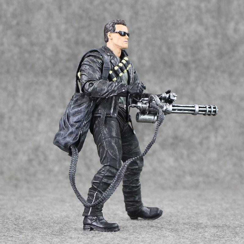 2 Judgment Terminator Day T800 Ultimate Deluxe Arnold 8" Action New Figure