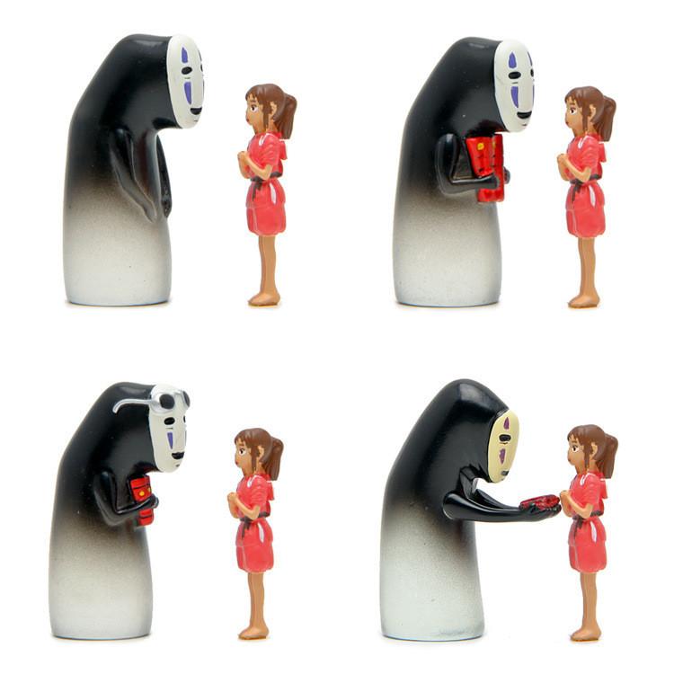 Ogino Away Spirited Chihiro And No Face Man Resin Ornaments For Gift Display And