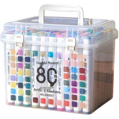 Set di pennarelli colorati lavabili a doppia punta per bambini e studenti d'arte, speciali tonalità di pelle anime, acquerello a base d'olio.