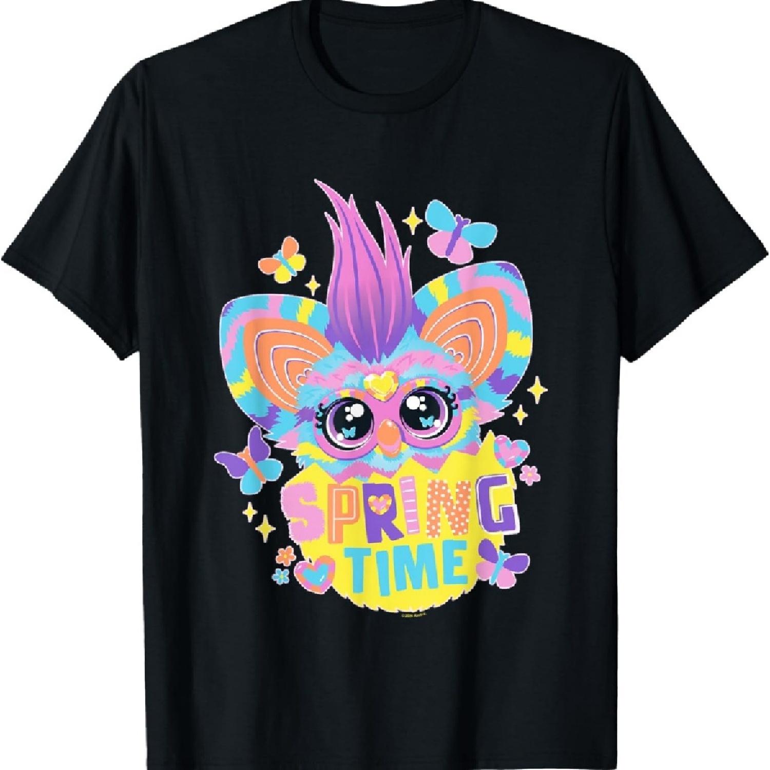 

Пасха Весеннее Время Милый Ферби Вылупляющийся из Яйца Футболка XXXXXL чёрный