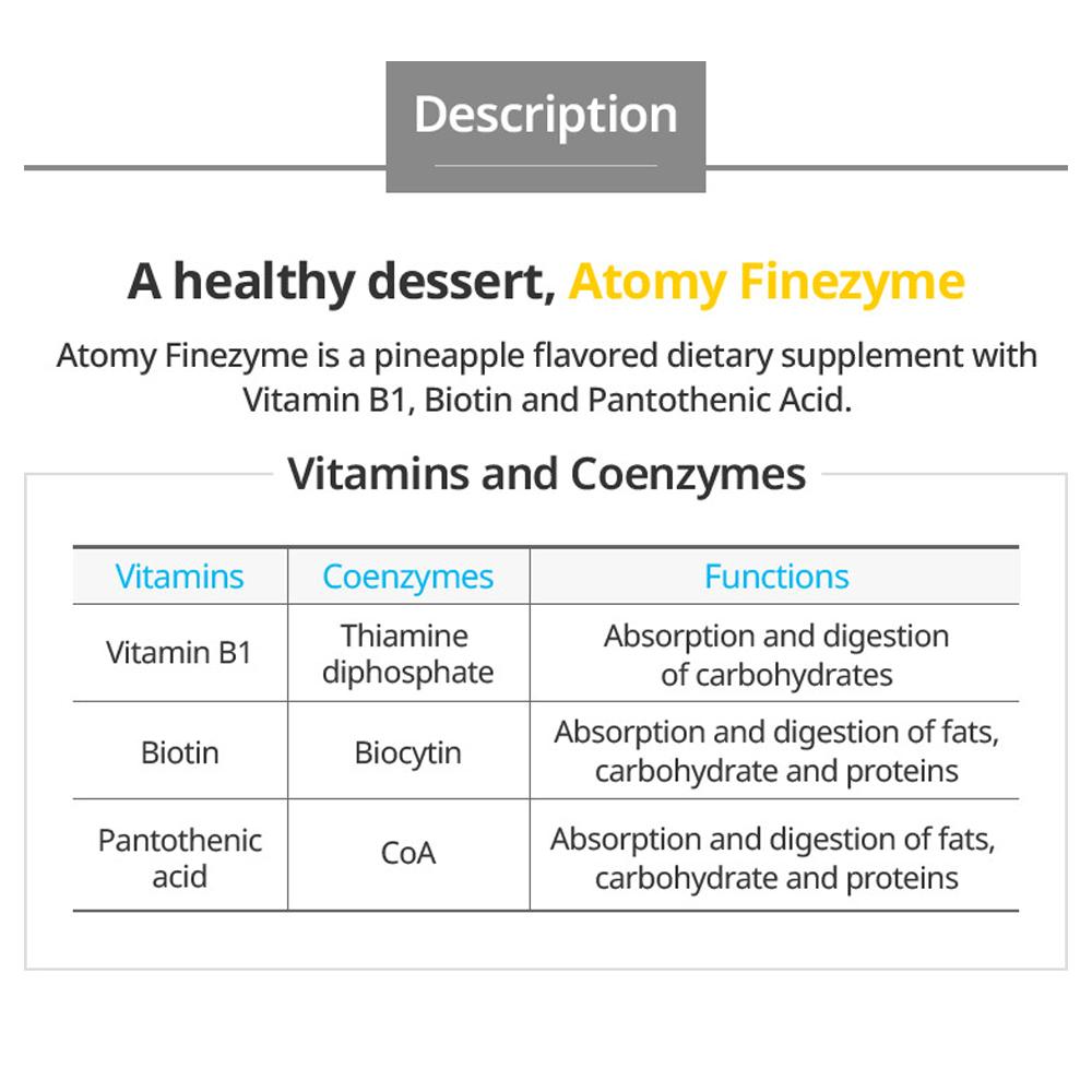 Atomy Finezyme Pineapple Flavoured Drink with Mixed