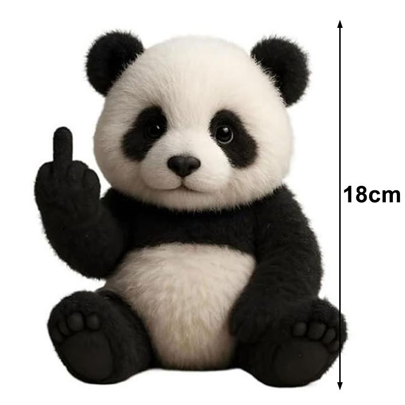 

Middle Finger Plush Cute Animal Desk Statue Mini Home Office Theme Party Bar Table Mood Decoration Props Gift Accessories
