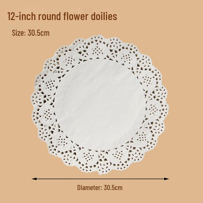 Wutuo Round Baking Doily & Oil Absorbing Kitchen Paper, 13.5 Inch