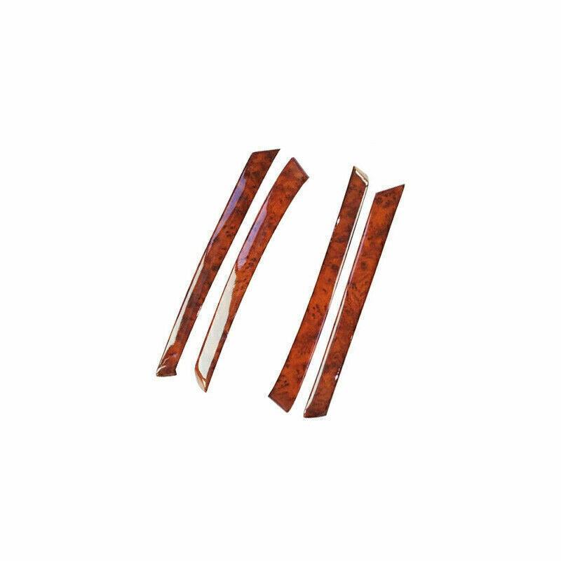 For Toyota Highlander 2008~2013 Peach Wood Grain Inner Door Panel Strip Trim 4PC