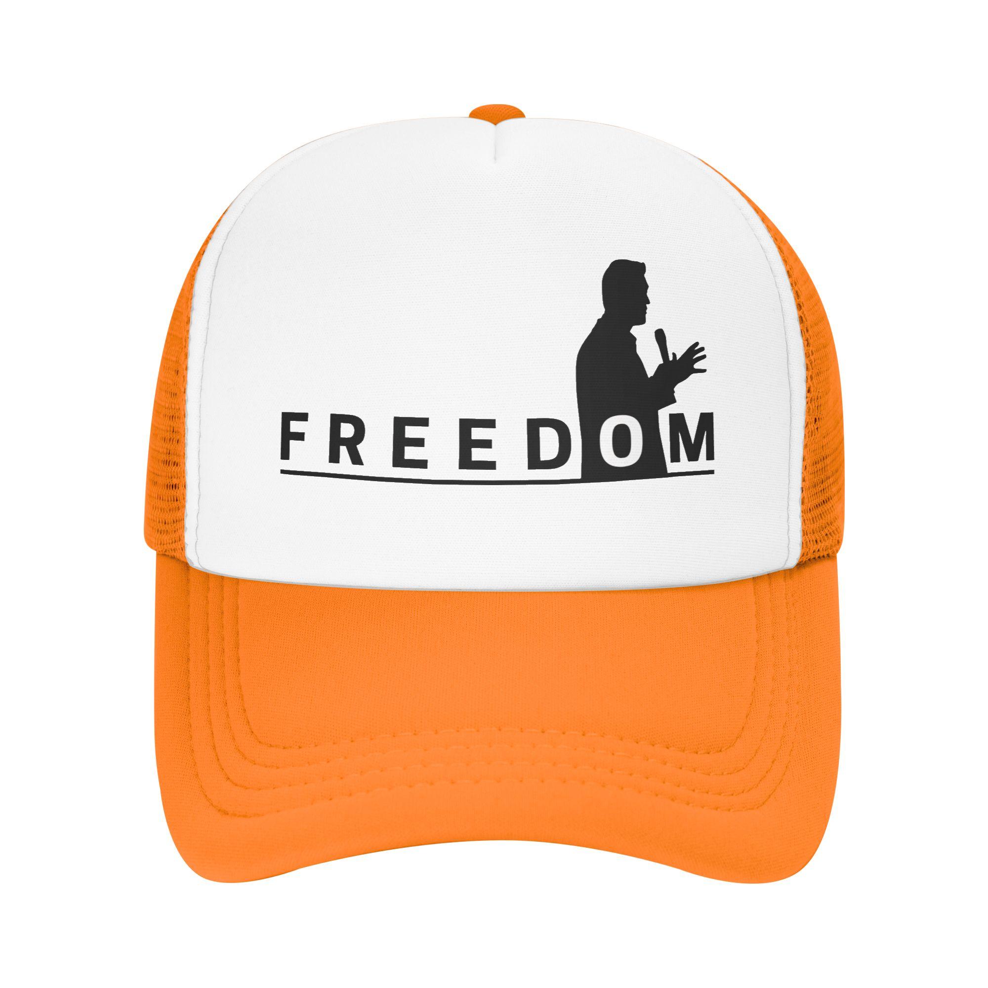 

FREEDOM CHARLIE KIRK Sun Hats Vintage Unisex-Teens Mesh Trucker Hat Breathable Design Outdoor Gym Baseball Caps Birthday Present One Size