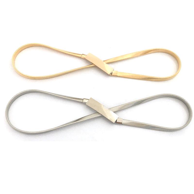 

Женские ремни, женская поясная цепочка, эластичные тонкие ремни, ремни с металлическими пластинами для женщин, дизайнерский бренд