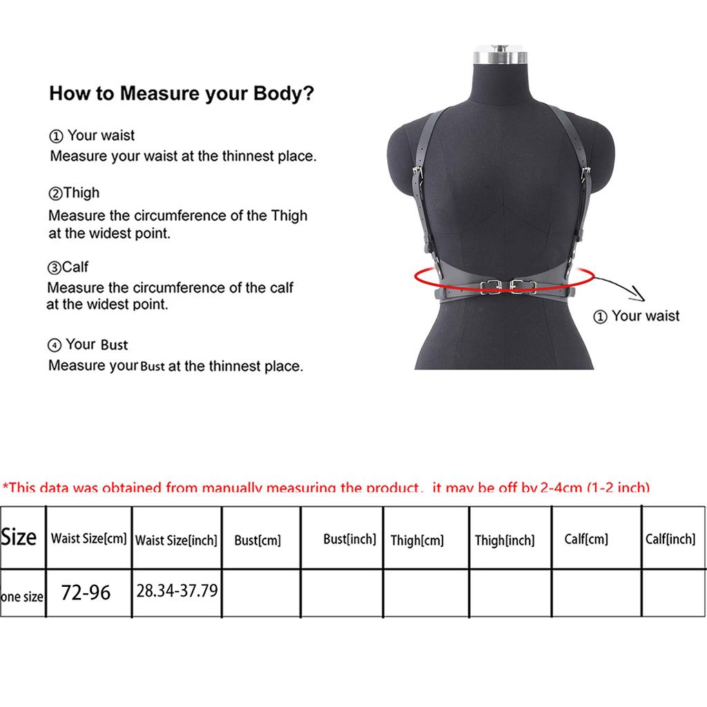 Women Gothic Harness Belt Punk Street Style Adjustable Waistband Corset Suspender Belt Fashion Accessories