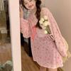 Pink Bow Long Sleeved Ice Silk Sunscreen T-shirt for Women In Summer Plus Size, Medium To Long, Slightly Transparent Cover, Casual Top