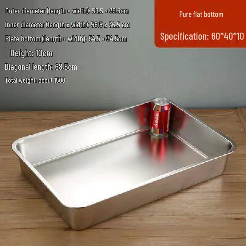 Heavy-Duty 304 Stainless Steel Roasting Pan