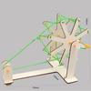 Diy Spinning Machine Primary Students Kindergarten Technology Small Production Hand-assembled Materials Children's Science Experiment Teaching Aids