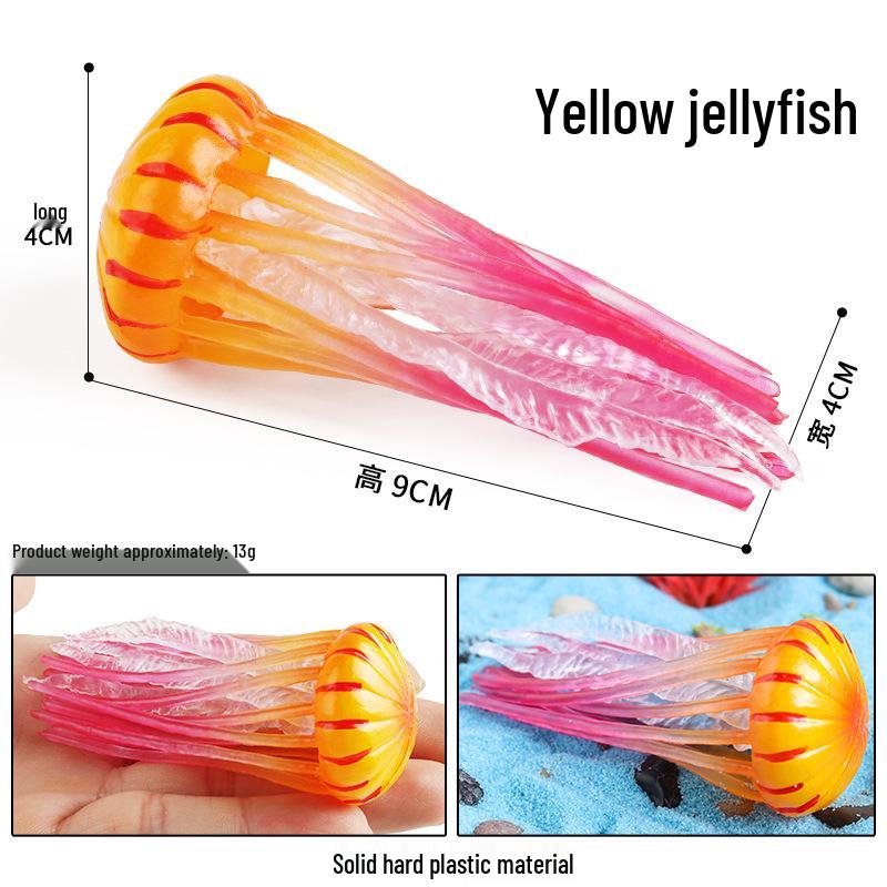 Marine Life Toy Set: Squid, Octopus & Jellyfish Figurines for Kids