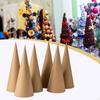 6x Paper Mache Cones,Open Bottom 30cm Crafts Cones Christmas Tree Decoration for School Party Hat