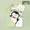 Summer Short Sleeve Pure Cotton Baby Romper - Infant Cartoon Crawling Bodysuit