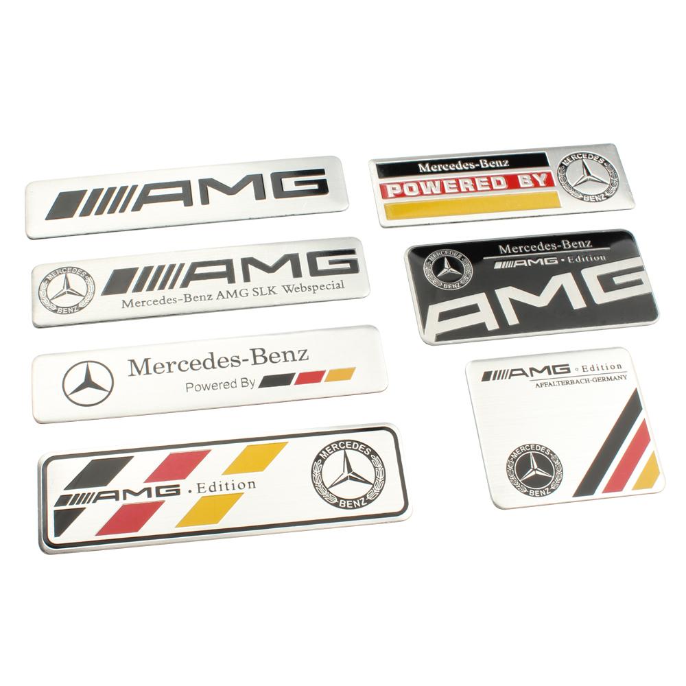Alloy Car Styling Body Decoration Sticker keychain Accessories For Mercedes Benz AMG W203 W204 W205 W209 W210 W211 W212 W176 BF1