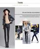 Women's High Waist Plus Velvet Stretchy Pencil Pants - Frosted Matte, Skinny Fit Base Layer for Autumn & Winter