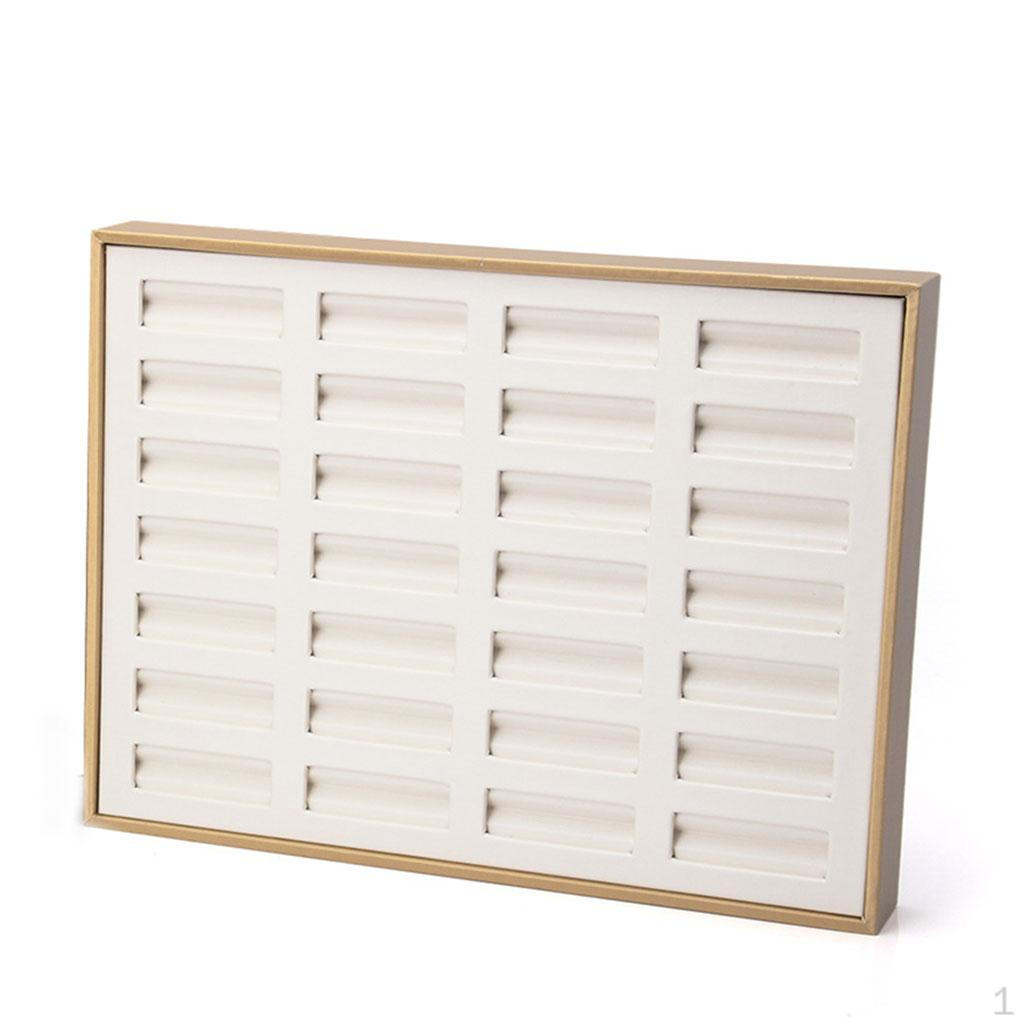 

1 Pieces Beads Display Tray ,28 Eye, Vintage Jewelry , ,Premium for Dzi Beaded Pendant білий