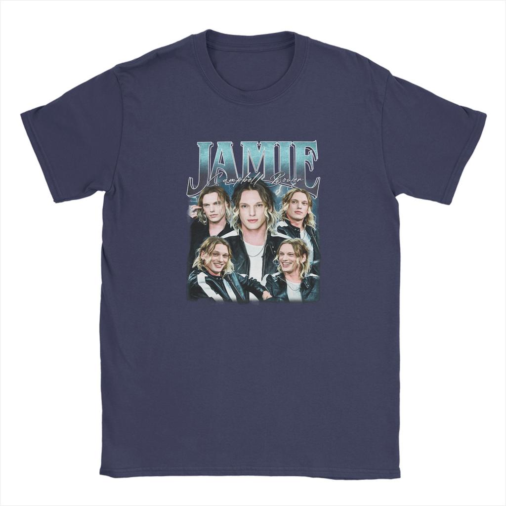 Casual TShirt Summer JJamie Campbell Bower Trendy Cool T Shirts  100 Cotton Tshirt for Fun Loose Short Sleeve Clothing