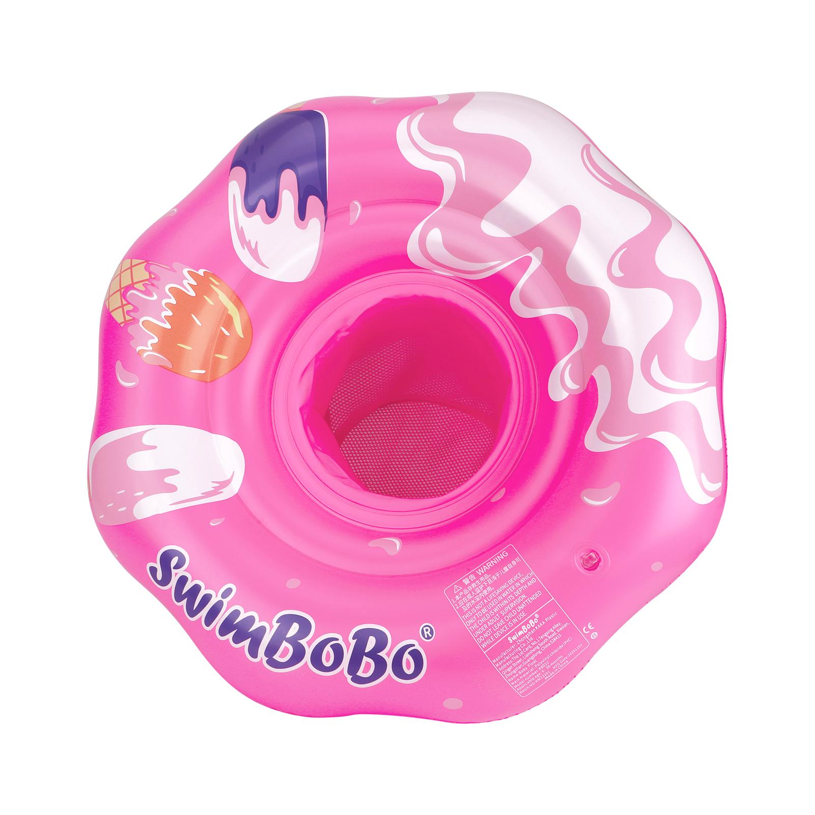 Swimbobo Розовый Детский Круг для Плавания Водный Игрушечный Круг для Детей Утолщенный Безопасный ПВХ Надувные Круги для Бассейна Летний Портативный