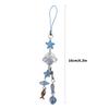 Ocean Themed Beaded Phone Charm Featuring Fish And Conch Elements Stylish Phone Lanyard For A Personalized Touch