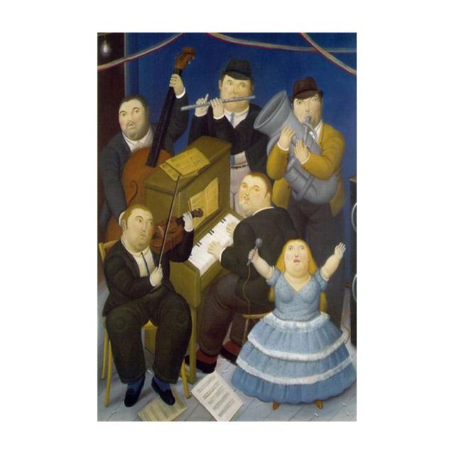 Funny Art Fat Dancer Couple Canvas Paintings Print Wall Art Posters and Living Room Mural Wall Picture Home Decor Cuadros No Frame